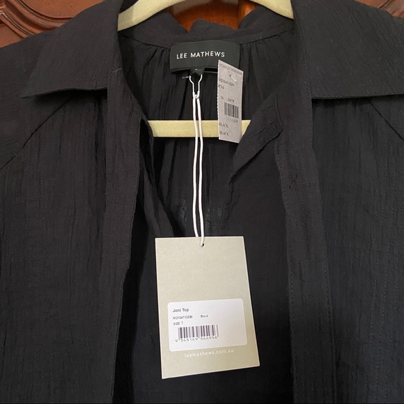 NWT Lee Mathew’s Joni Top in Black | Size 1 / US4 - Picture 11 of 16